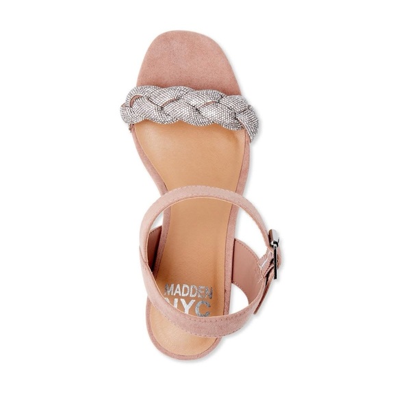 Madden NYC Blush Cream Wedge Sandals - Picture 4 of 6
